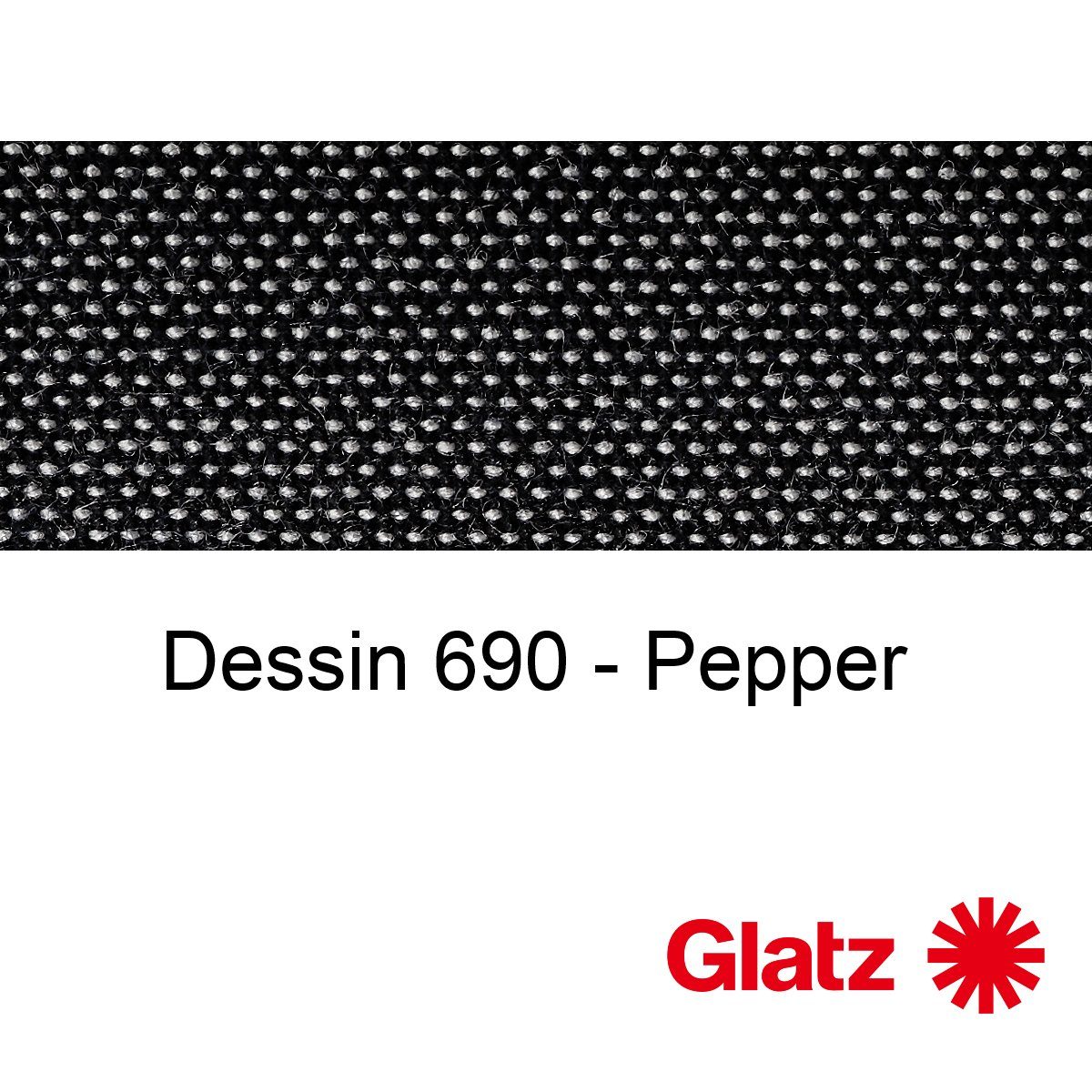 GLATZ Stoffmuster Dessin 690 Pepper