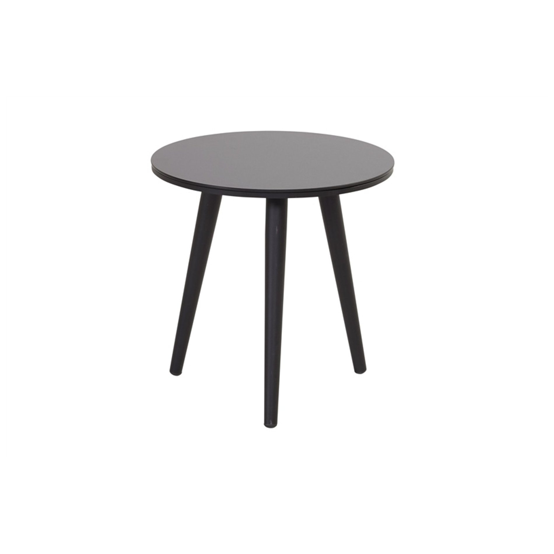Hartman "Sophie Studio" Beistelltisch, Gestell Aluminium carbon black, Tischplatte HPL black, Ø 45 cm, Tischhöhe: 45 cm
