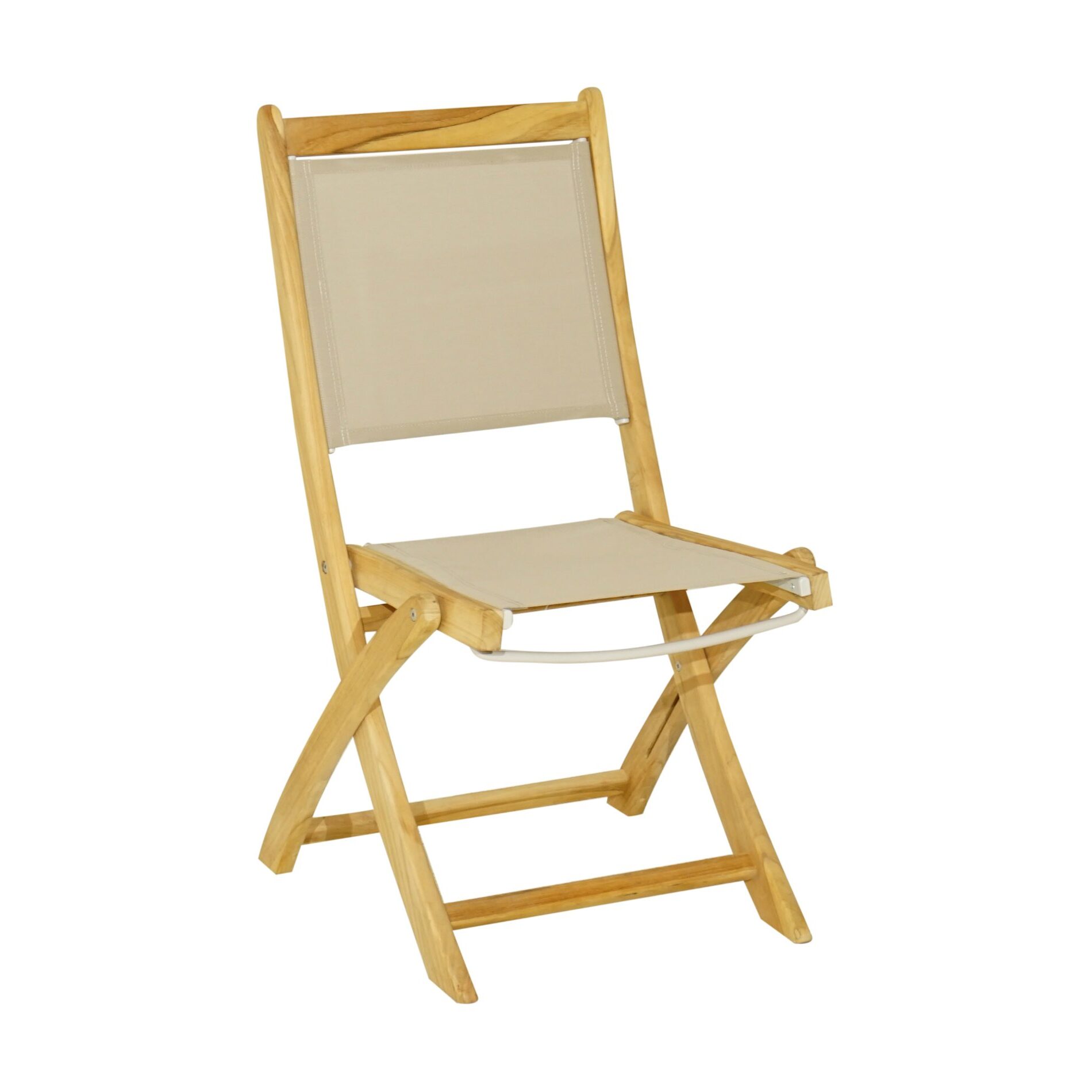 PLOSS Gartenstuhl »Richmond«, Teak/Textil, klappbar natur PLOSS Gartenstuhl »Richmond«, Teak/Textil, klappbar natur