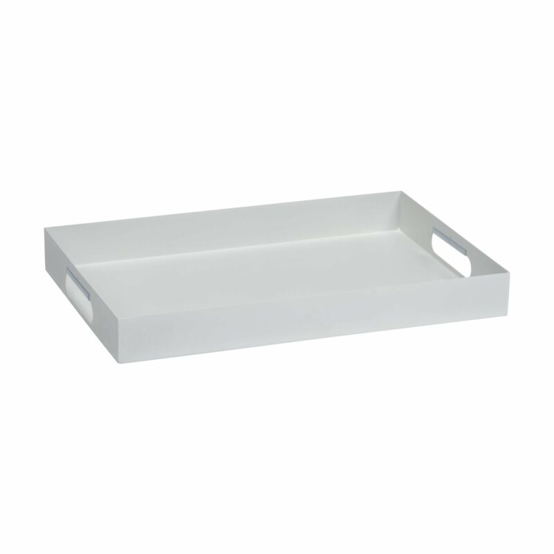 Stern Tablett, Aluminium weiß, 40x60x7 cm