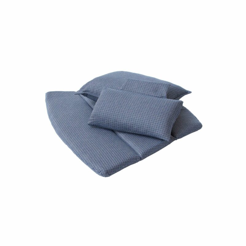 Cane-line Kissenset für Highbackchair "Breeze", Selected PP blau