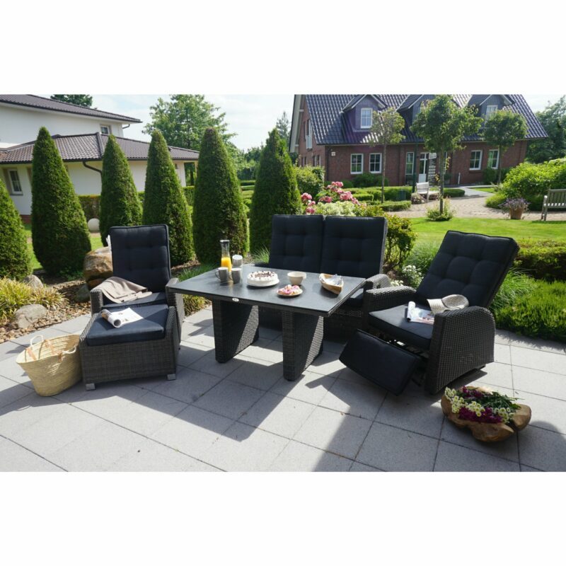 Ploß "Rocking" Loungesessel, Fußhocker, Loungesofa 2-Sitzer, Funktionssessel sowie Loungetisch (Copyright Ploß & Co.)