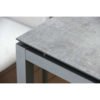 Stern Gartentisch, Gestell Aluminium graphit, Tischplatte HPL metallic grau