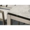 Stern Gartentisch, Gestell Aluminium taupe, Tischplatte HPL Vintage stone Größe 160x90 cm