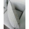 Kettler "Ego Modular" Loungeserie, Rückenkissen-Vorderseite gesteppt/Sunbrella® hellgrau meliert, Rückseite Mikrofaser grau