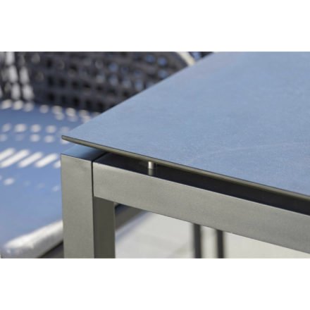 Stern Tischsystem Gartentisch, Gestell Aluminium anthrazit, Tischplatte HPL Nitro