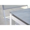 Stern Tischsystem, Gestell Aluminium weiß, Tischplatte HPL Tundra grau