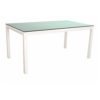 Stern Tischsystem, Gestell Aluminium weiß, Tischplatte HPL Nordic Green, Größe: 130x80 cm