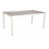 Stern Tischsystem, Gestell Aluminium weiß, Tischplatte HPL Smoky, Größe: 160x90 cm