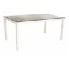 Stern Tischsystem, Gestell Aluminium weiß, Tischplatte HPL Vintage stone, Größe: 160x90 cm