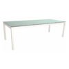 Stern Tischsystem, Gestell Aluminium weiß, Tischplatte HPL Nordic Green, Größe: 250x100 cm