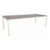 Stern Tischsystem, Gestell Aluminium weiß, Tischplatte HPL Smoky, Größe: 250x100 cm