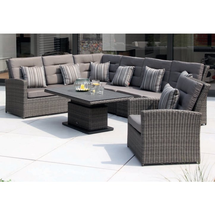 Loungemöbel Set Mit Höhenverstellbarem Tisch