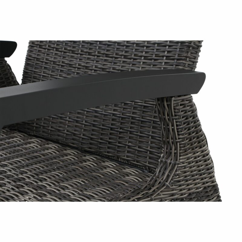 Siena Garden "Corido" Loungesessel, Gestell Aluminium anthrazit matt, Geflecht charcoal grey