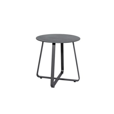 Jati&Kebon "Elko" Beistelltisch, Aluminium eisengrau, ∅ 45 cm