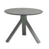 Stern "Freddie" Beistelltisch, Gestell Aluminium graphit, Tischplatte HPL uni grau, Ø 55 cm, Höhe 43 cm