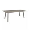 Stern Tisch "Interno", Größe 220x100cm, Alu graphit, Vierkantrohr, Tischplatte HPL Zement