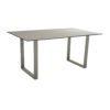 Stern Kufentisch, Gestell Aluminium graphit, Tischplatte HPL Uni grau, Tischgröße: 160x90 cm