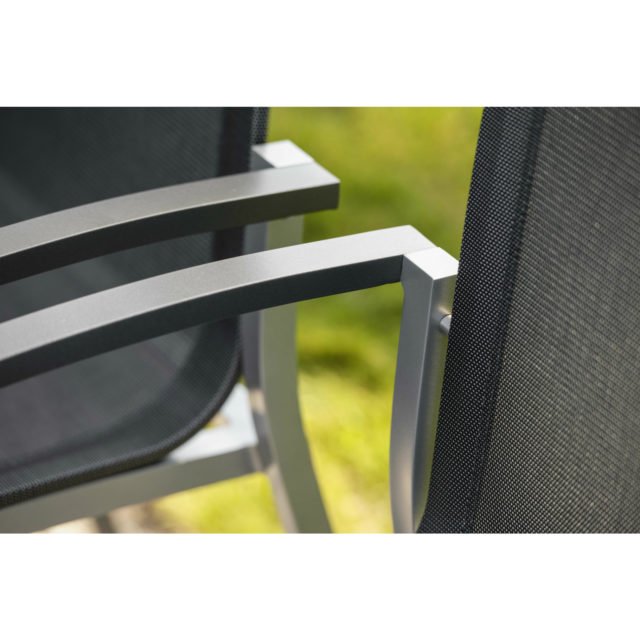 Stern GartenmöbelSet mit Stuhl Evoee und Gartentisch Aluminium graphit