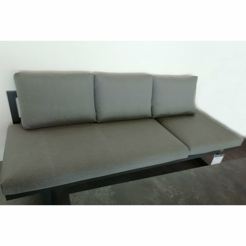 Gartenkultur Auflagen-Set für Jati&Kebon Loungesofa "Rao" und "Rao Rope", Natté Charcoal Chiné