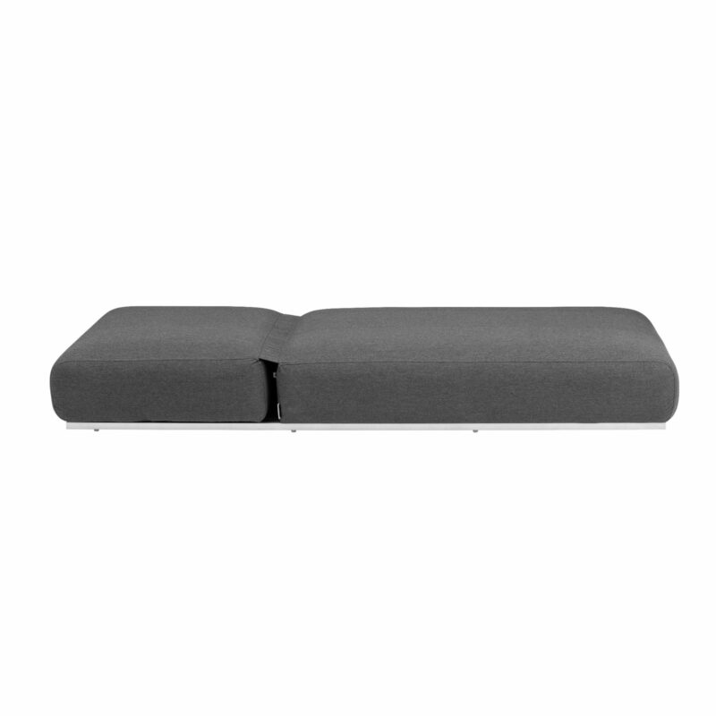 Kettler Sonnenliege "Ego", Gestell Alu silber, Polster Sunbrella® anthrazit