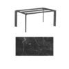 Kettler "Diamond" Tischsystem Gartentisch, Gestell Aluminium anthrazit, Tischplatte HPL Marmor grau, 180x95 cm