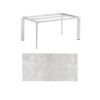 Kettler "Diamond" Tischsystem Gartentisch, Gestell Aluminium silber, Tischplatte HPL hellgrau meliert, 180x95 cm