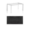 Kettler Tischgestell 160x95cm "Diamond", Alu silber, mit Tischplatte HPL Stahl