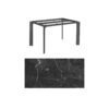 Kettler "Diamond" Tischsystem Gartentisch, Gestell Aluminium anthrazit, Tischplatte HPL Marmor grau, 140x70 cm