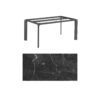 Kettler "Diamond" Tischsystem Gartentisch, Gestell Aluminium anthrazit, Tischplatte HPL Marmor grau, 160x95 cm