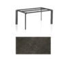 Kettler "Diamond" Tischsystem Gartentisch, Tischgestell 160x95cm, Alu anthrazit, Tischplatte Keramik anthrazit