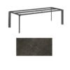 Kettler "Diamond" Tischsystem Gartentisch, Tischgestell 220x95cm, Alu anthrazit, Tischplatte Keramik anthrazit