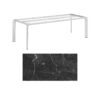 Kettler "Diamond" Tischsystem Gartentisch, Gestell Aluminium silber, Tischplatte HPL Marmor grau, 220x95 cm