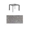 Kettler "Diamond" Tischsystem Gartentisch, Gestell Aluminium anthrazit, Tischplatte HPL Kalksandstein, 95x95 cm