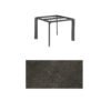 Kettler "Diamond" Tischsystem Gartentisch, Tischgestell 95x95cm, Alu anthrazit, Tischplatte Keramik anthrazit