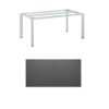 Kettler "Edge" Gartentisch, Tischgestell 160x95cm, Aluminium silber, mit Tischplatte Kettalux anthrazit