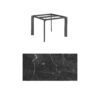 Kettler "Diamond" Tischsystem Gartentisch, Gestell Aluminium anthrazit, Tischplatte HPL Marmor grau, 95x95 cm