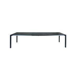 SIT Mobilia "Etna" Ausziehtisch, Gestell Aluminium anthrazit, Tischplatte Dekton Laos, Länge 330 cm