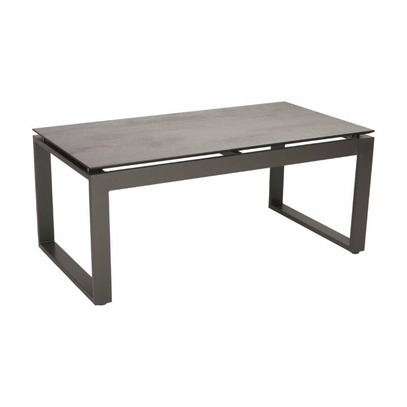 Stern "Allround" Beistelltisch, Gestell Aluminium anthrazit, Tischplatte HPL zement hell