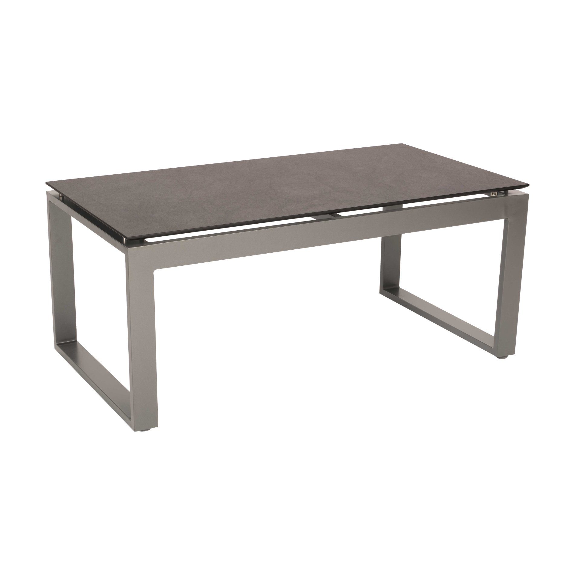 Stern "Allround" Beistelltisch “Allround“, Gestell Aluminium graphit, Tischplatte HPL dark marble