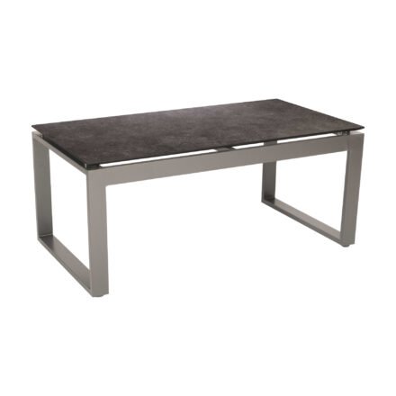 Stern "Allround" Beistelltisch, Gestell Aluminium graphit, Tischplatte HPL vintage grau