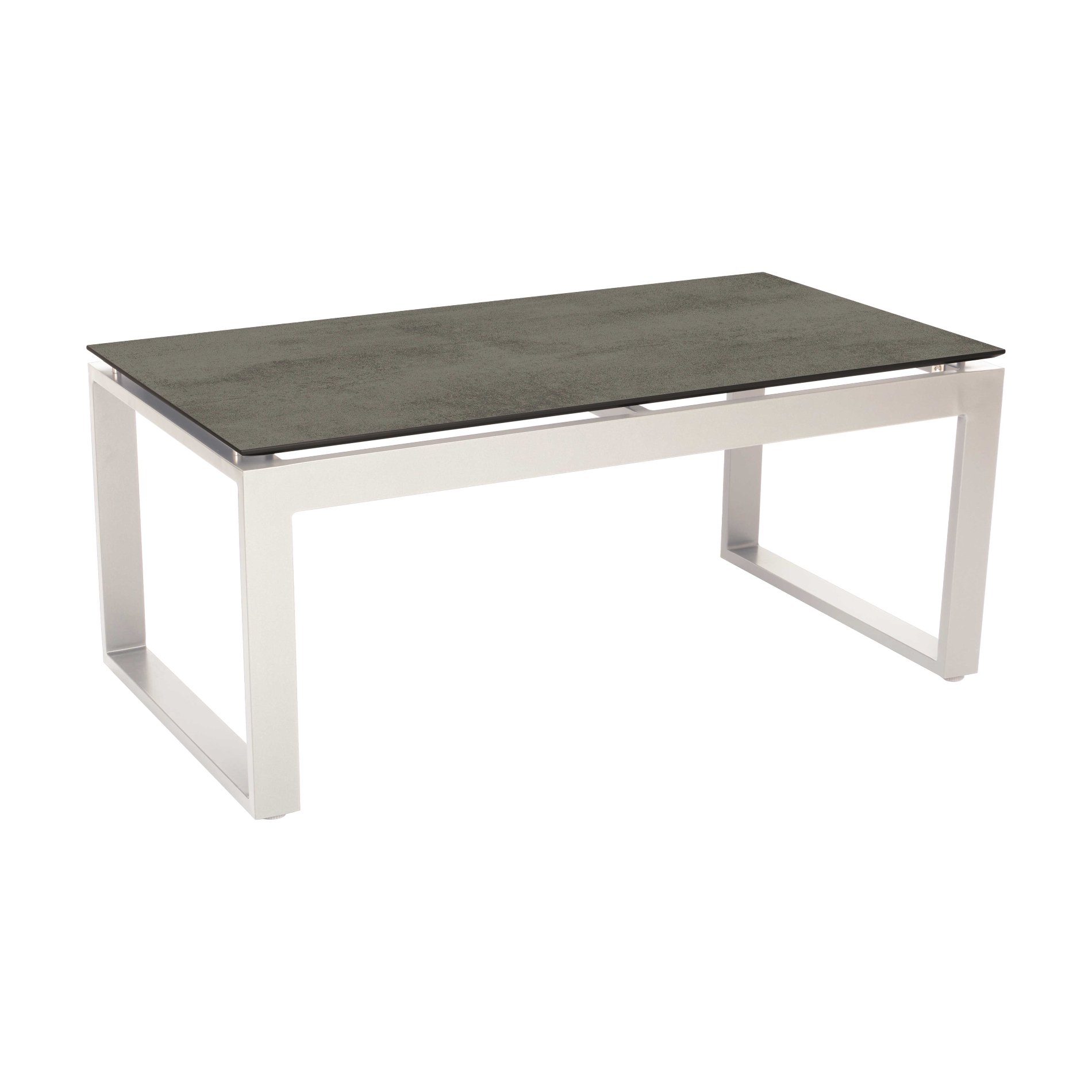 Stern "Allround" Beistelltisch, Gestell Aluminium weiß, Tischplatte HPL zement