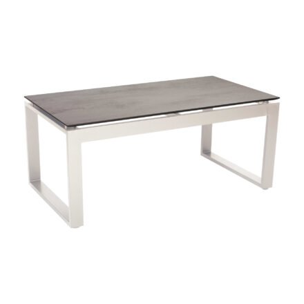 Stern "Allround" Beistelltisch, Gestell Aluminium weiß, Tischplatte HPL zement hell