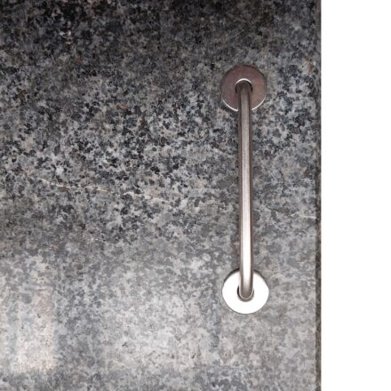 4Seasons Outdoor Granitsockel, anthrazit, mit Griffen