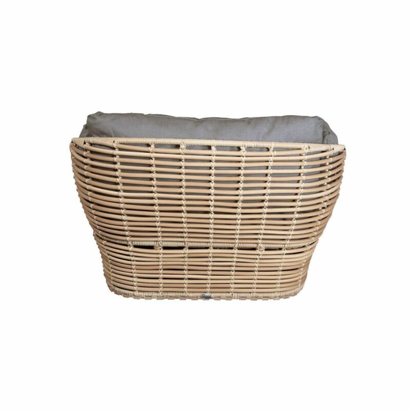 Cane-line "Basket" Loungesessel, Geflecht natural, AirTouch-Kissen taupe