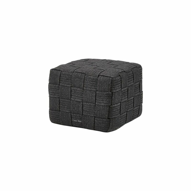Cane-line "Cube" Hocker, Soft Rope dark grey