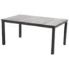 Hartman "Comino" Gartentisch, Gestell Aluminium schwarz, Tischplatte Keramik grey wood, 163x105 cm
