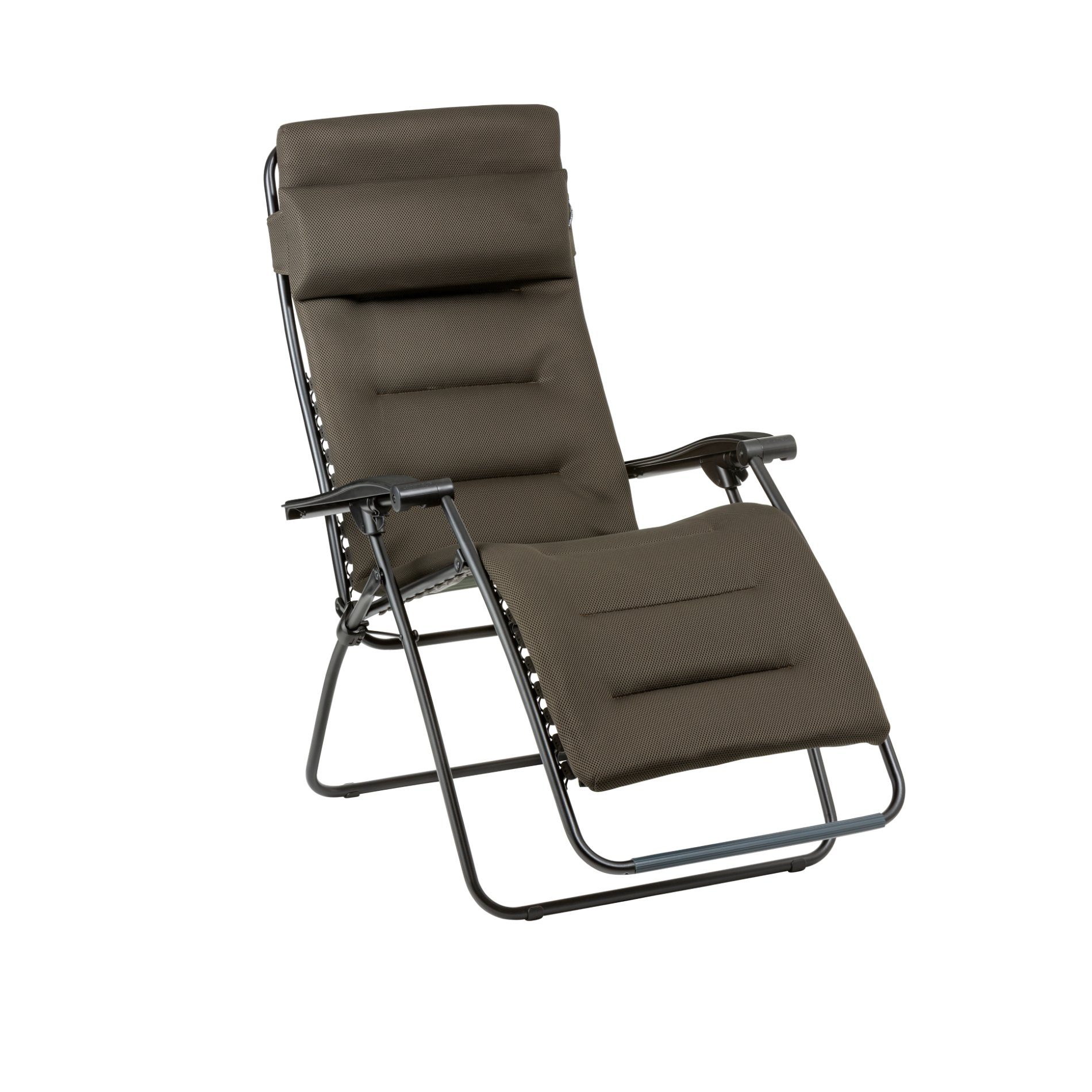 Lafuma Relaxsessel "RSX Clip", Stahlrohr schwarz, Textilgewebe AIR COMFORT® taupe © LAFUMA MOBILIER - Pierrick Verny