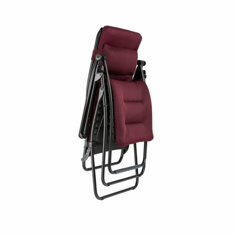 Lafuma Relaxsessel "RSX Clip XL", Stahlrohr schwarz, Textilgewebe AIR COMFORT® bordeaux © LAFUMA MOBILIER - Pierrick Verny