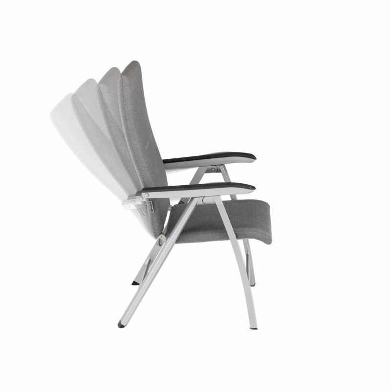 Kettler "Forma II Premium" Multipositonssessel, Gestell Aluminum silber, Sitzfläche Sunbrella® flanelle (grau meliert)